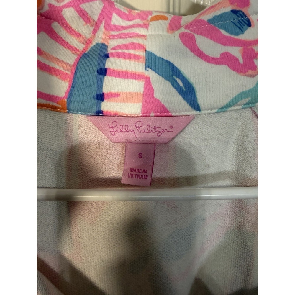 Lilly Pulitzer 3/4 Pullover Multi Color Size Small - Picture 3 of 7